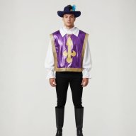 Disfraz Mosquetero Moradp / Hombre Adulto